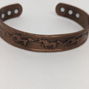 Rustic Equine Metal Bangle